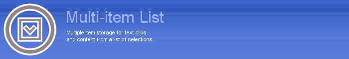 Multi-item List