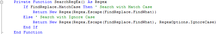 SearchRegEx Function