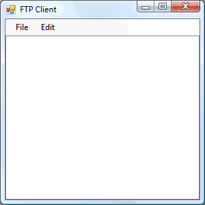 FTP Client Running