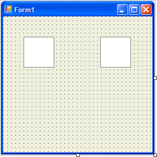 Form1 with White PictureBoxes