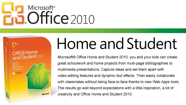 microsoft office 2010 home & student