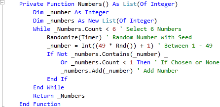 MainPage Numbers Function