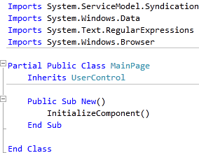 MainPage.xaml Imports