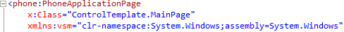 MainPage Namespace