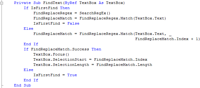 FindText Function