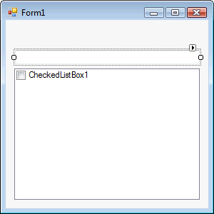 frmMain with CheckedListBox and TextBox
