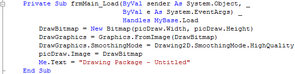 frmMain Load Event