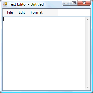 Text Editor Running